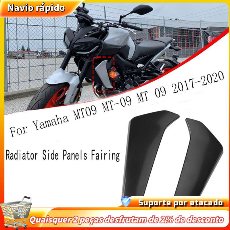 Preto Motocicleta Radiador Painéis Laterais Protetor Capa Carenagem Para MT09 MT-09 09 2017-2020 Substituição
