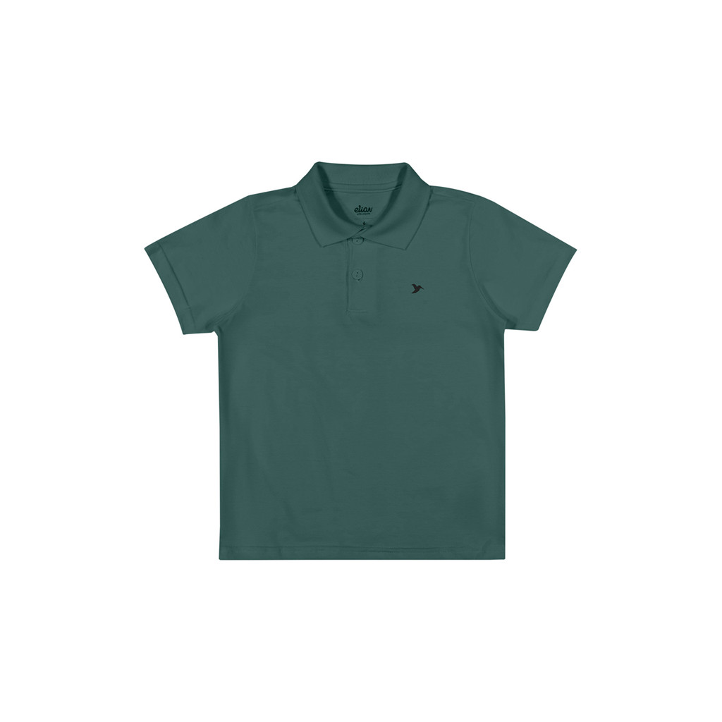 Camisa Polo Infantil Menino Básica Elian Verde