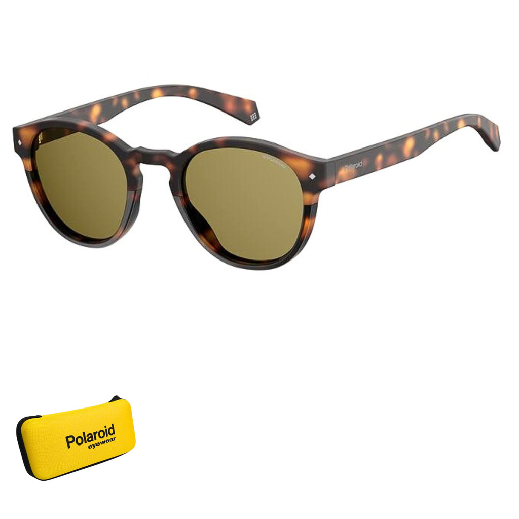 Óculos de Sol Polaroid Unissex Havana Polarizado PLD 6042/S 086 49SP S