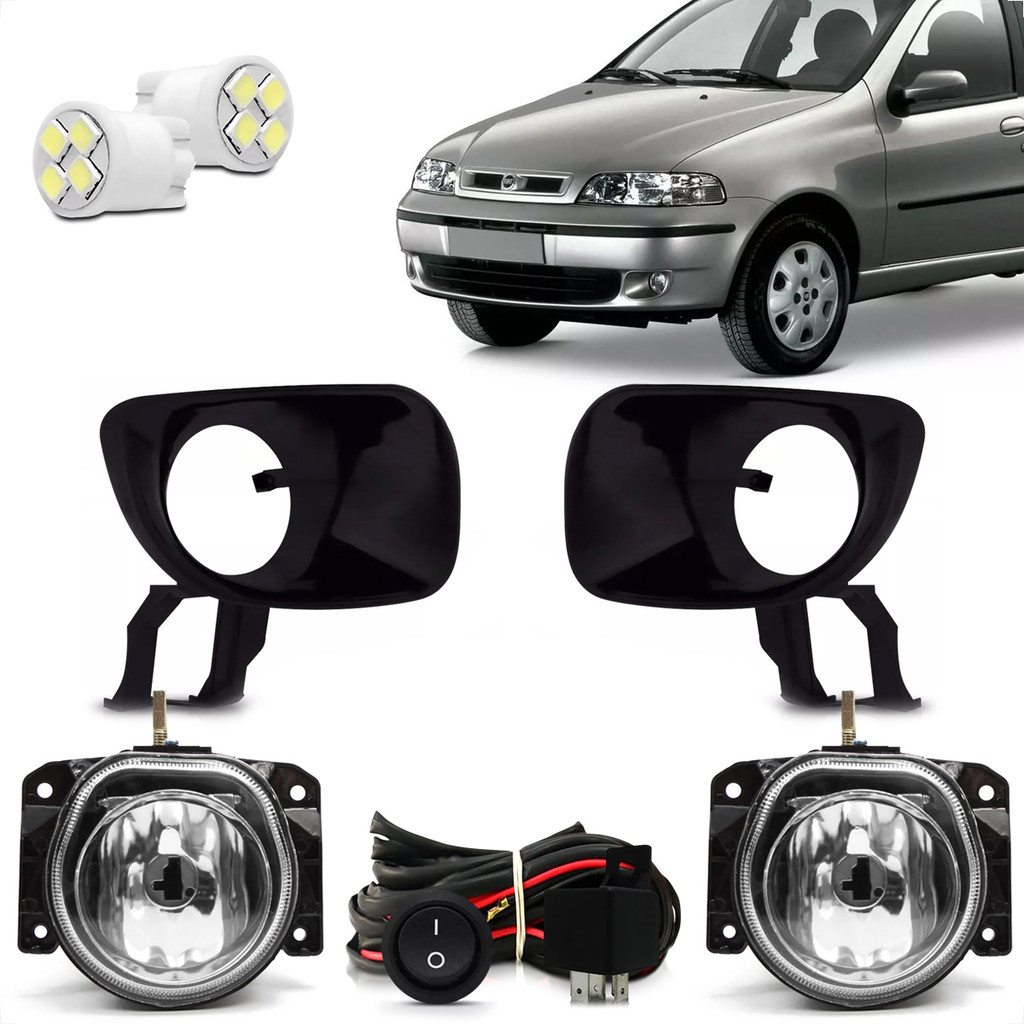 Kit Farol Milha Neblina Auxiliar Palio Siena Strada G2 2001 2002 2003 2004 2005 2006 em Oferta na Shopee