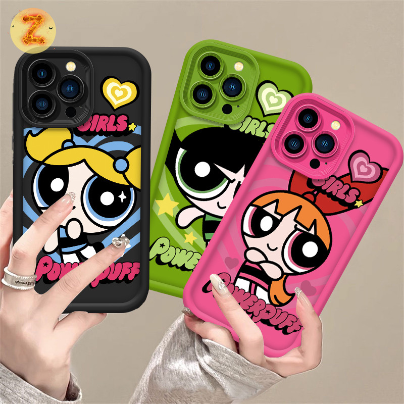 Case for iPhone 17 16 15 14 13 12 11 Pro Max Plus Air XR Anti Queda Silicone Meninas Superpoderosas ZBCase em Oferta na Shopee
