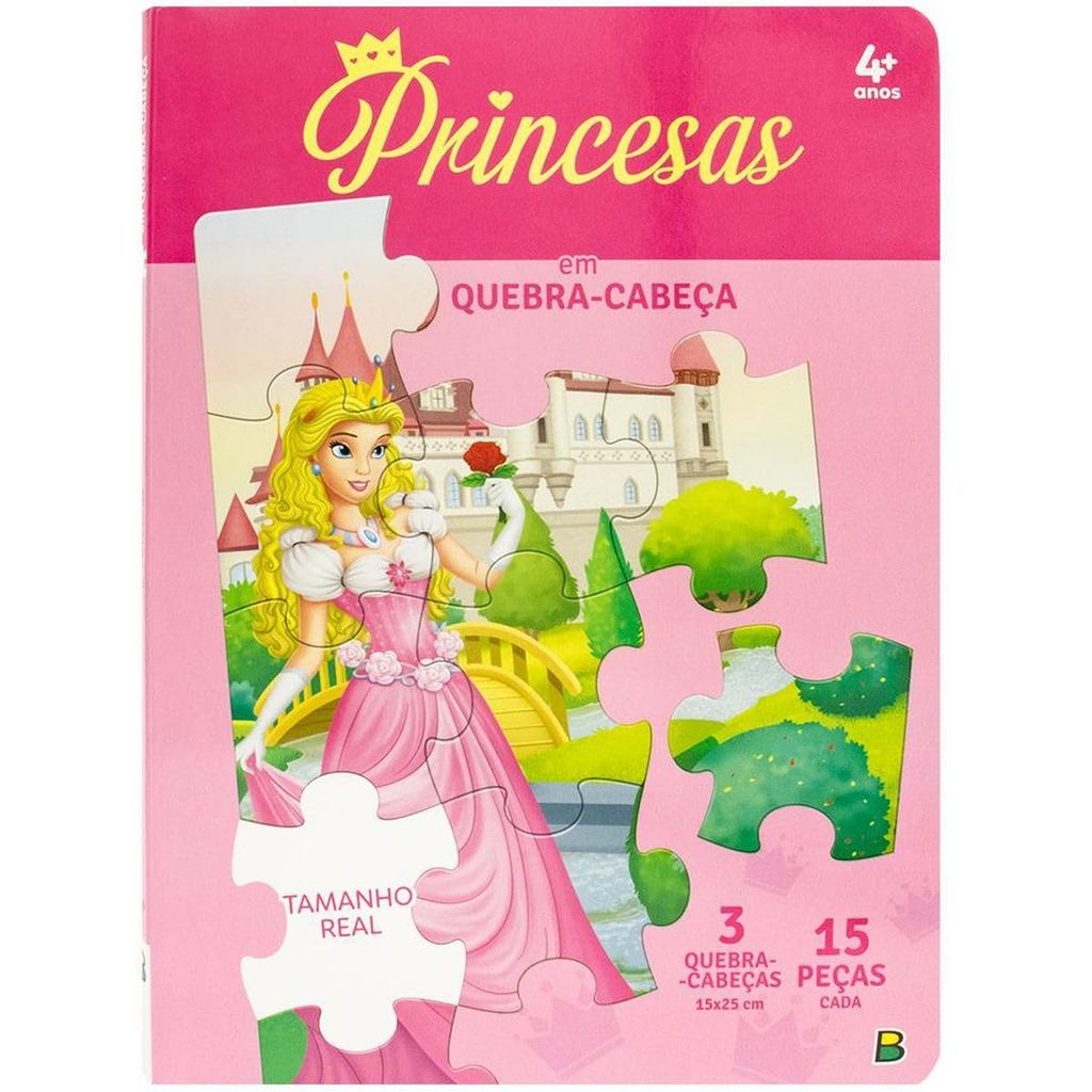 Livro Quebra-Cabeça | QC20X27 | Mundo Encantado: Princesas