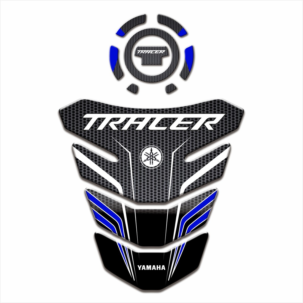 Adesivo Protetor Tanque Tankpad e Bocal 3d Resinado para Moto Yamaha Tracer 900 Gt MS197