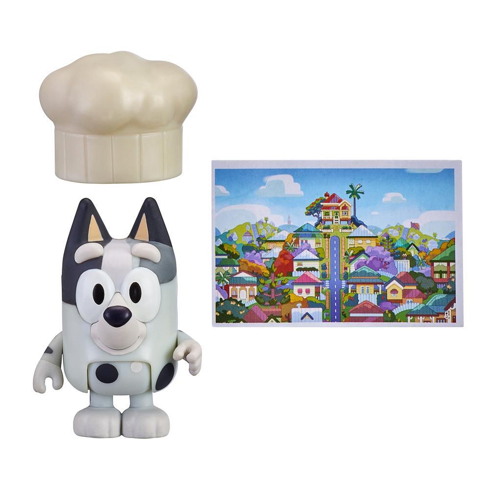 Boneco Colecionável 6cm Bluey - Muffin e Chapéu de Chefe em Oferta na Shopee
