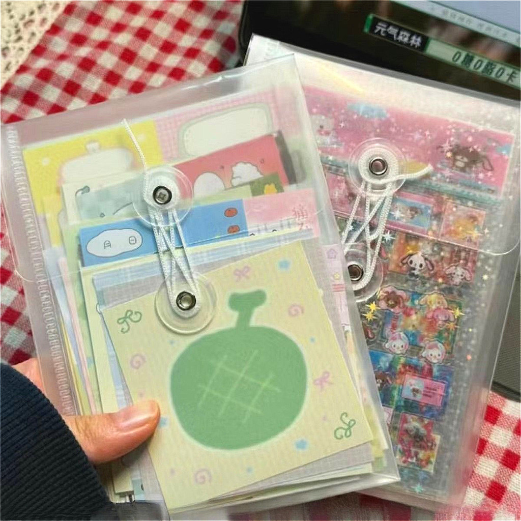 A6 Pastas De Arquivo Transparentes Adesivos Saco De Armazenamento À Prova Dwaterproof Água Foto Cartão Postal Manual Mat