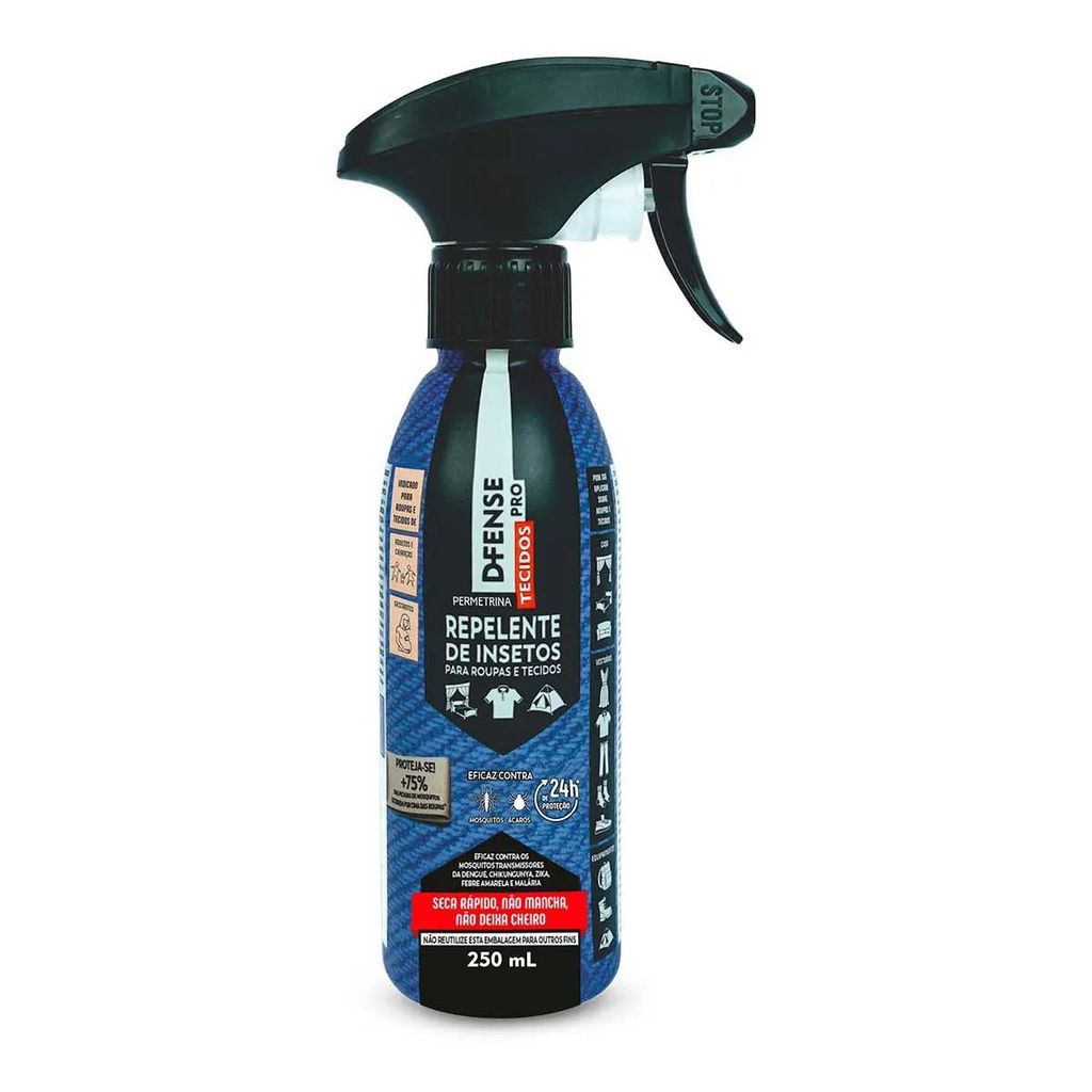 D Fense Pro Repelente Spray Roupas Tecidos 250ml Haxea em Oferta na Shopee
