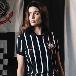Camisa Retrô Corinthians Mundial 2012 Feminina Oficial