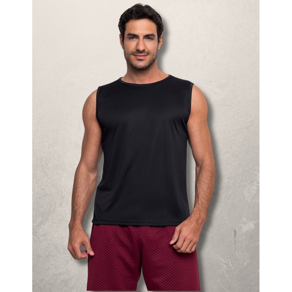 PEQUENOS DEFEITOS Regata Masculina Dry Fit Cavada Machão em Oferta na Shopee