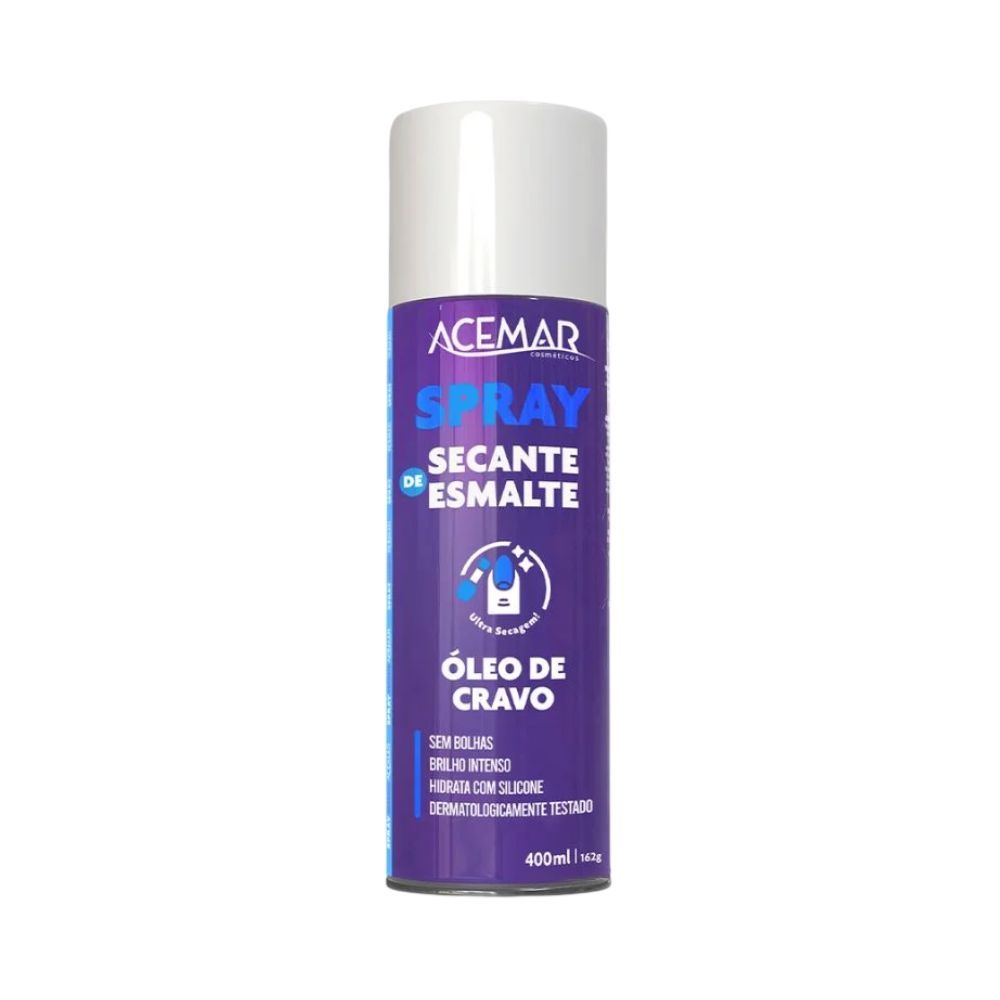Spray Secante Esmalte Acemar Óleo de Cravo 400ml
