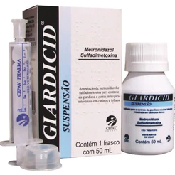 Medicamento Giardicid Suspensão Para Cães E Gatos 50ml