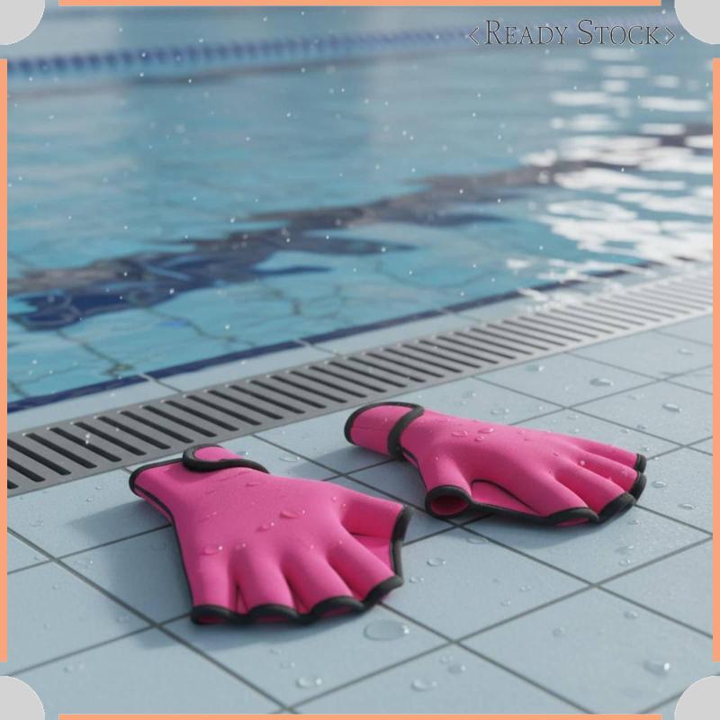 [Xmzdonji] Nadadeiras De Natação Luvas De Neoprene Com Membranas Pás Acessórios Manuais Para Exercícios Em Piscina