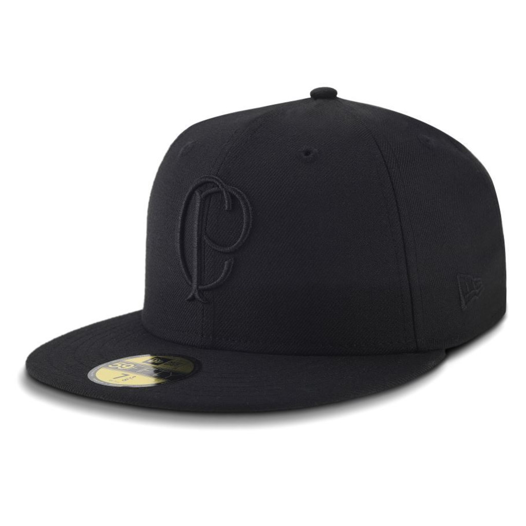 BONÉ NEW ERA 59FIFTY CORINTHIANS ALL BLACK — EDIÇÃO ESPECIAL | FECHADO (FITTED) | ORIGINAL