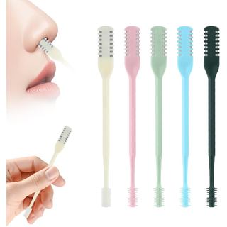 FXOICMI Cortador de Pelos Nasais 2 em 1, Aparador Manual de Pelos do Nariz para Homens e Mulheres, 360 °   Removedor de 