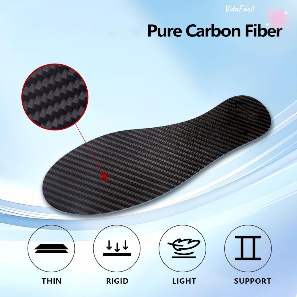 Palmilha Perfumada De Fibra De Carbono , 1 Par , Placa Rígida , Extensão De Pé , Inserção De Sapato