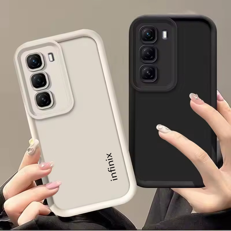 Capa de silicone durável com proteção total, adequada para Infinix Hot 60 Pro Plus, Hot50i, 60i, Hot60.