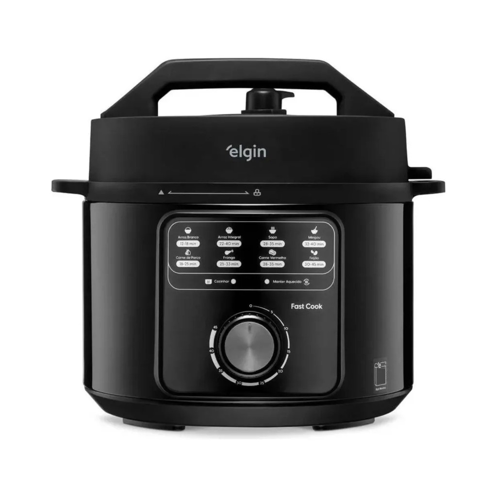 Panela Pressão Elétrica 4L 900W Fast Cook Elgin