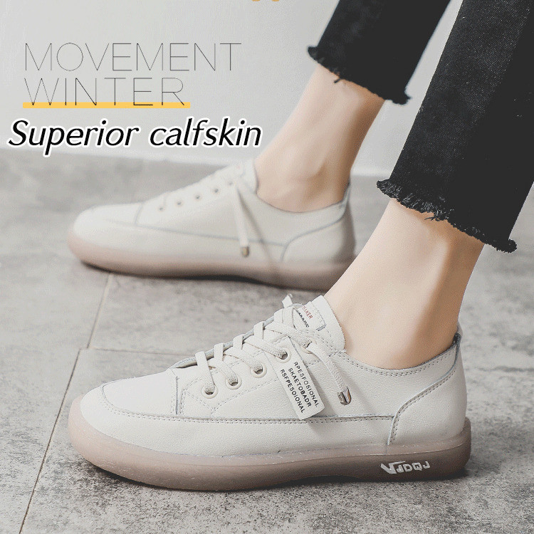 [Moda Casual] Sapatos brancos femininos com sola de gelatina macia/Sapatos Para Estudantes/Sapatos Femininos