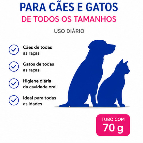 Gel Oral Inovet Orozyme 70g Higiene Bucal Cães Gatos — imagem 2 de 2