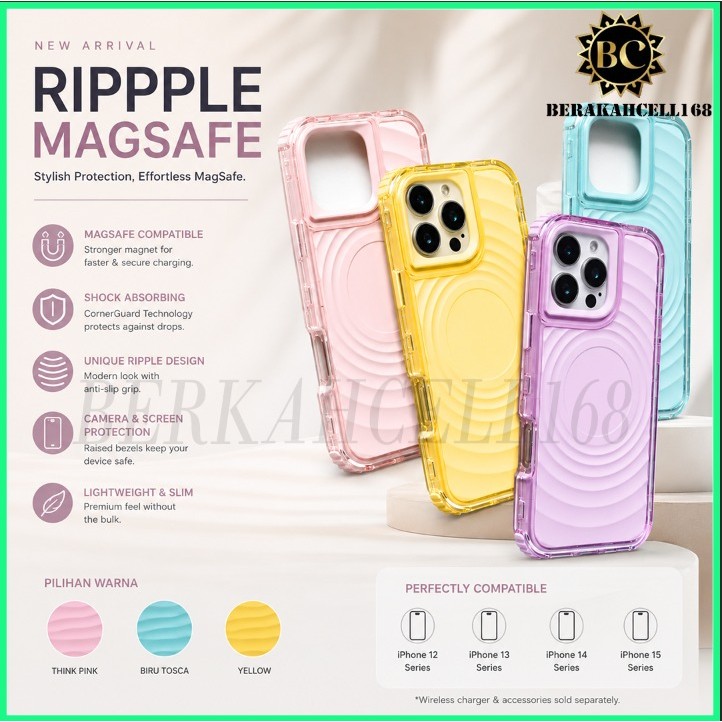 BCL168-Novo Caso De BUMPER Magnético RIPPLE Para SAMSUNG A57 A55 A54 A37 A36 A56 A26 A36 A17 A16 A107 A06