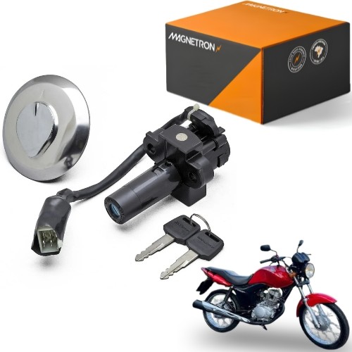 KIT CONJUNTO IGNIÇÃO TRAVAS MAGNETRON HONDA CG FAN 150 ESI CG150 2010 2010