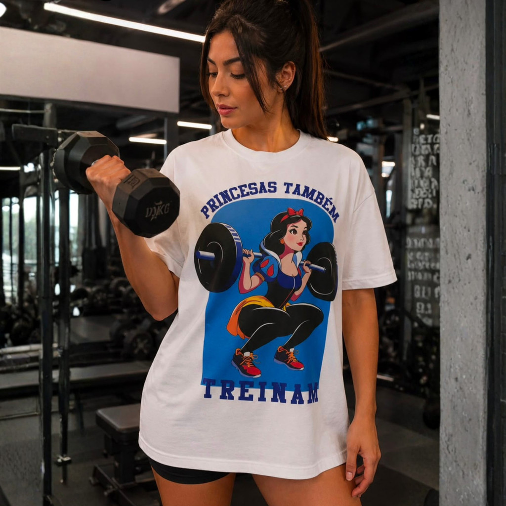 Camiseta Feminina Variadas Fitnes ideal treinos Maxi Tshirt para acadêmia estampadas memes camisetas respirável