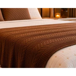 PESEIRA CAMA EM TRICOT MANTA TRANÇADO LUXO SOFÁ OU CAMA