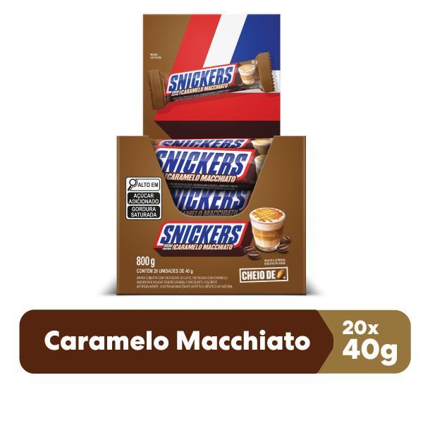 Chocolate Snickers Caramelo Macchiato 20 Unidades de 40g