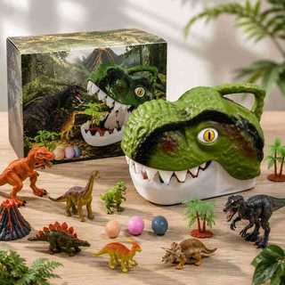 Kit Brinquedo Educativo Infantil Figuras de Animais Opções Fazenda Dinossauros com Maleta e Tapete Animais Selvagens bom
