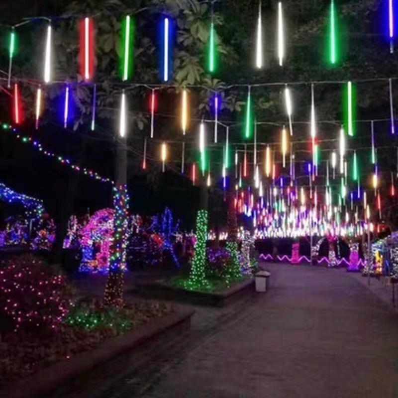 Cascata de Led c/8 tubos para Natal e Festas com Cores (110v)
