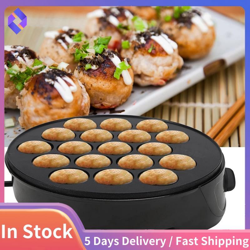 Máquina Takoyaki Doméstica Bola Mini Assadeira Elétrica De Café Da Manhã Plugue Ue
