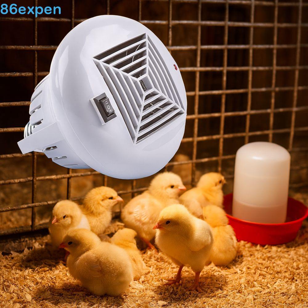 Lâmpada De Aquecimento Animal EXPEN1 , Soquete E27 0-50-100W Chocadeira Para Animais De Estimação , Luz Répteis Com Ajus