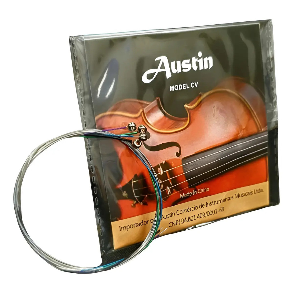 Encordoamento Cordas P/ Violino Aço  - Austin Cv