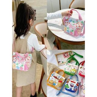 Crianças sacos meninos meninas moda sacolas All-Match dos desenhos animados sacos de lona viagem bonito bolsas casuais