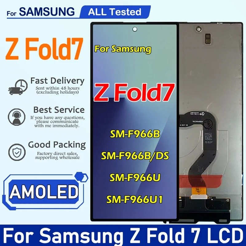 6.5 Polegadas AMOLED Z Fold 7 Montagem De Tela Para Samsung Galaxy Fold7 SM-F966