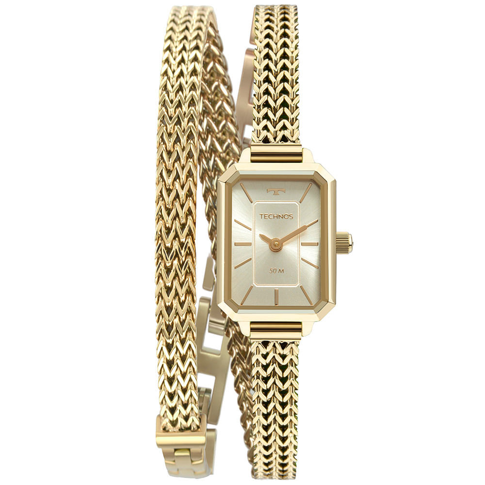 Relógio Technos Feminino Mini Dourado - 5Y20IV/1X