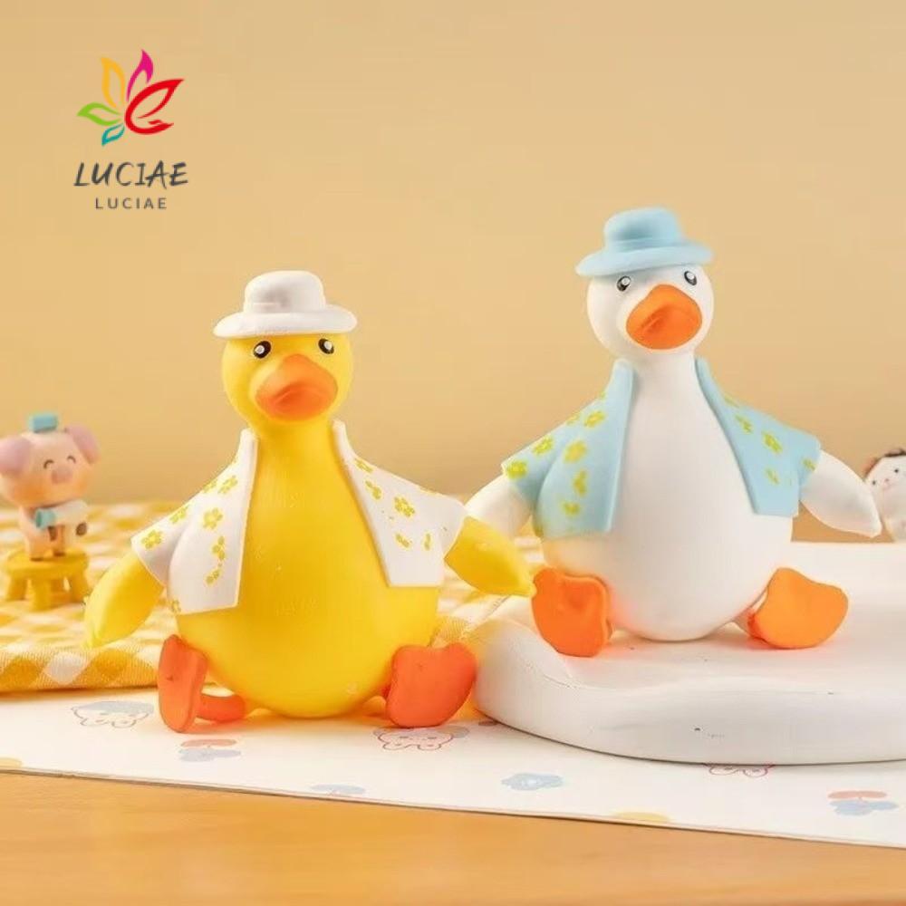 LUCIAE Brinquedos De Apertar Em Forma De Pato , Brinquedo Sensorial De Desenho Animado Animal De Descompressão De Ascens