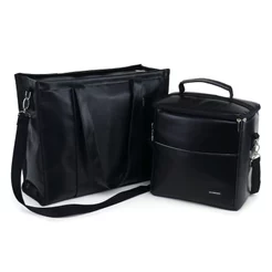 Kit Bolsa Tote Pro com Alça + Térmica Move Grande Preta