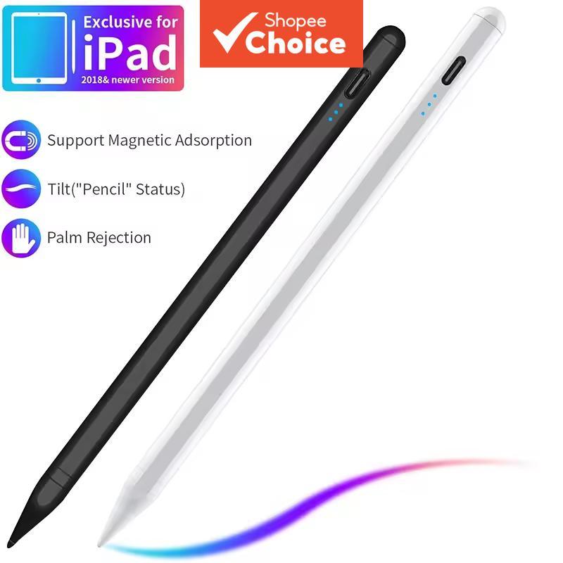 Caneta Stylus para Apple Pencil com indicadores LED de energia, rejeição de palm