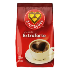 3 Corações Café Torrado e Moído Extra Forte 250g