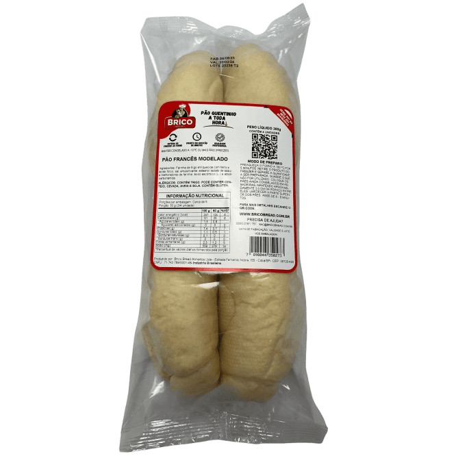 Brico Bread Pão francês congelado pré-assado 260g
