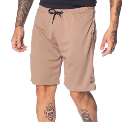 Bermuda Masculina Ninety Eight N-Dry Cintura Média Caqui