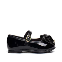 Sapatilha Infantil Molekinha Baby Verniz Laço Preto
