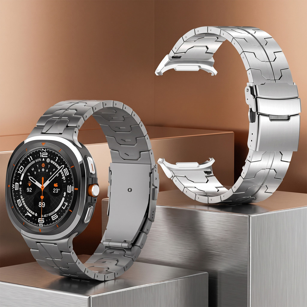 Pulseira De Titânio Leve Para Samsung Galaxy Watch Ultra 2 47mm 2025 Metal Premi
