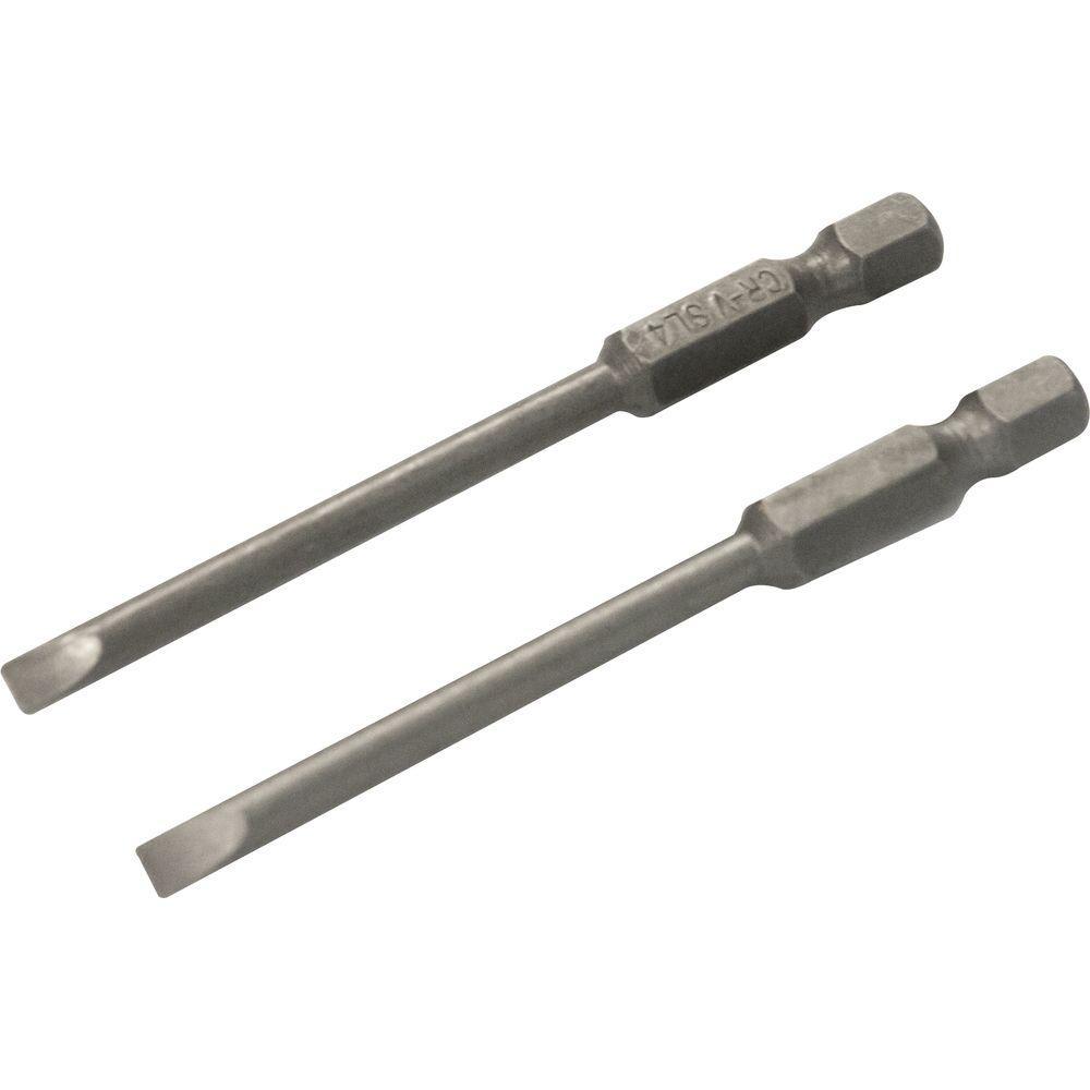 Jogo Bits Ponteiras Fenda Encaixe Sextavado 1/4 4mmx75mm Vonder