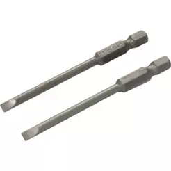 Jogo Bits Ponteiras Fenda Encaixe Sextavado 1/4 4mmx75mm Vonder