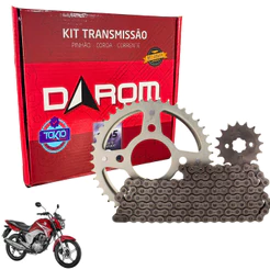 KIT RELAÇÃO TITAN 150 2004 A 2015 CG FAN TRANSMISSAO