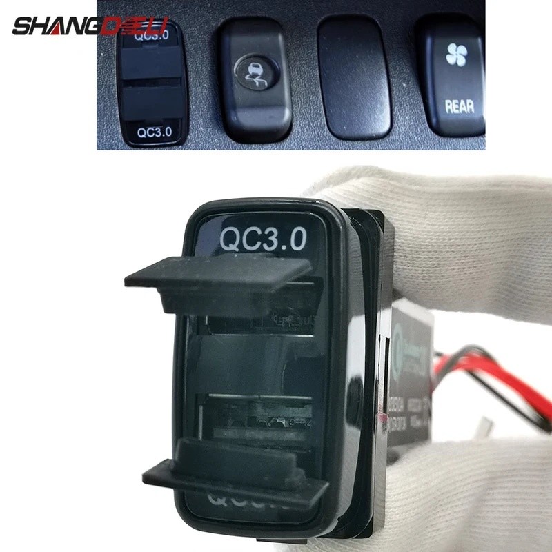 1PC Carro Duplo Carregador USB Interface Soquete Apto Para MITSUBISHI ASX Lancer Outlander Pajero Acessórios Automóveis