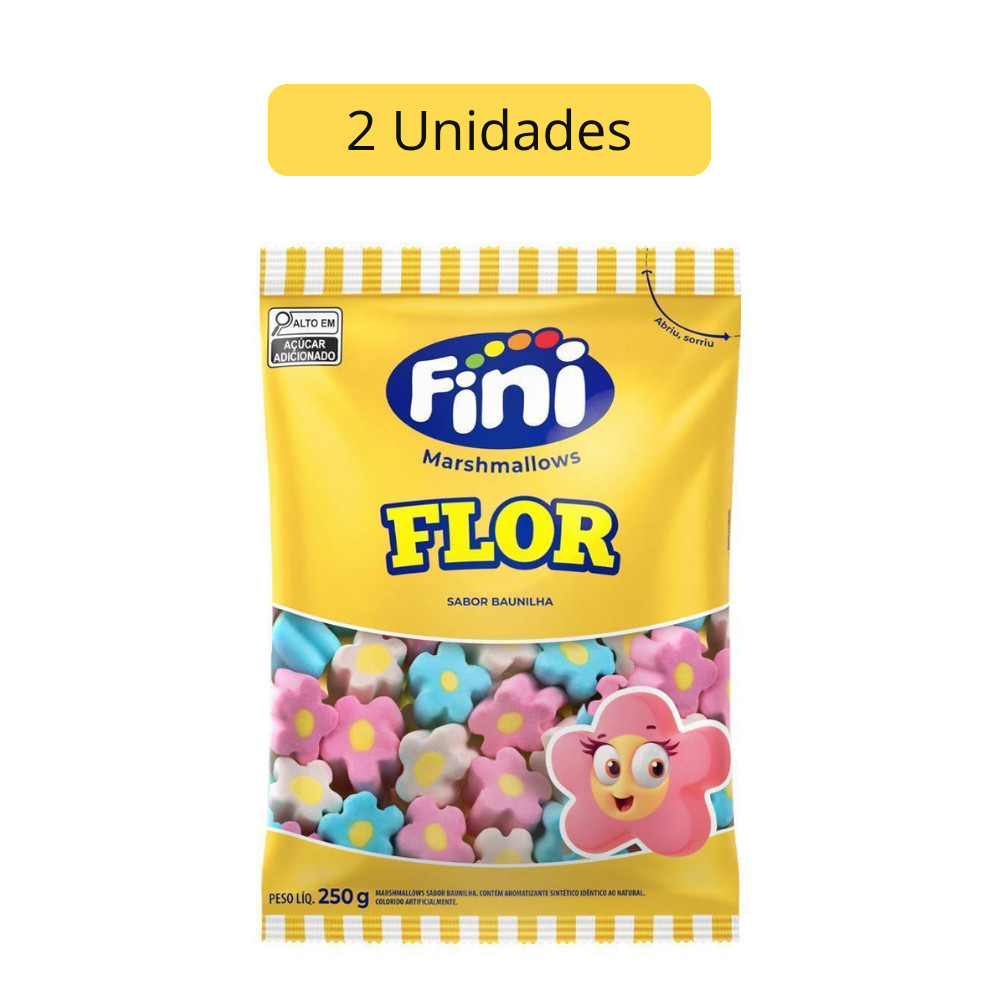 Kit 2 Pacotes de Marshmallow 250g Fini