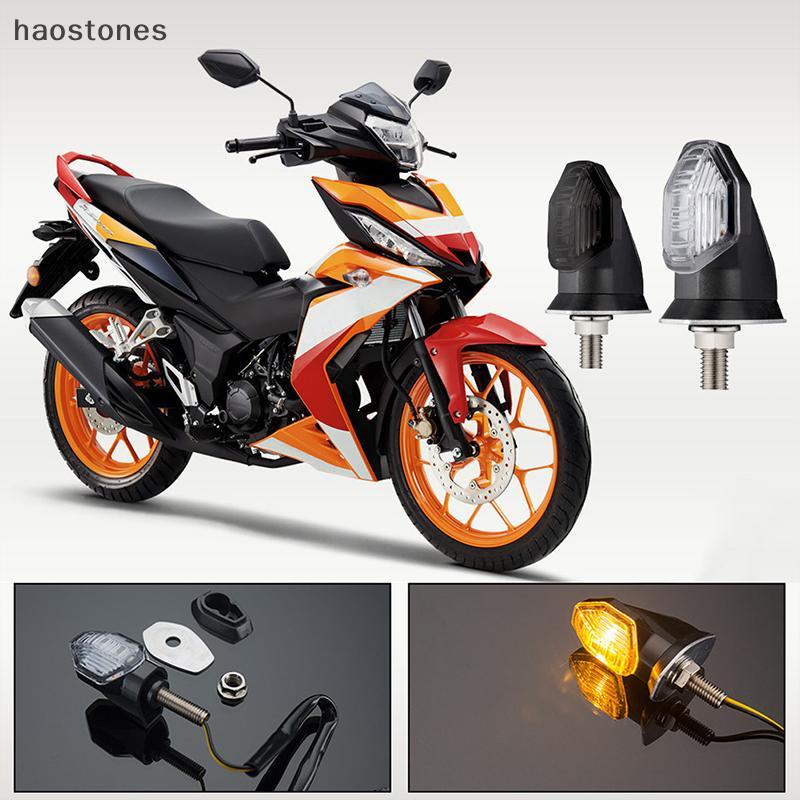 Mini Motocicleta LED Luzes De Sinalização 2 Pçs Universal 12V Âmbar Piscas Para Bicicletas Esportivas E Motocicletas Ace