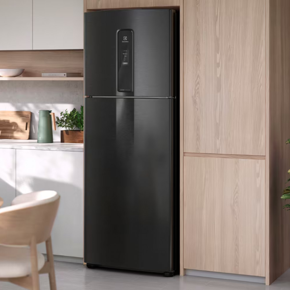 Geladeira Frost Free Inverter 480L IT70B Efficient com AutoSense Duplex Black Inox Look Electrolux — imagem 2 de 2